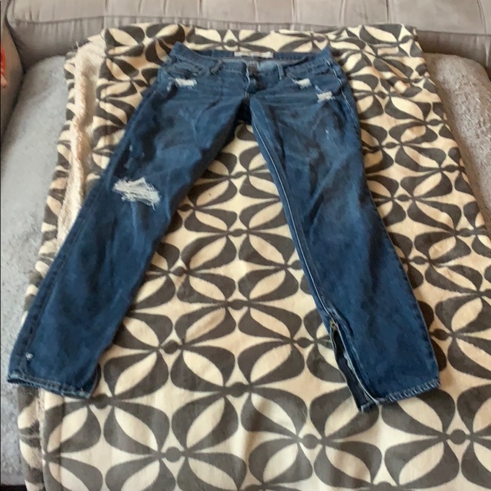 Abercrombie distressed jeans
